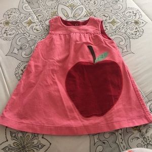 Mini Boden apple dress 6/12M